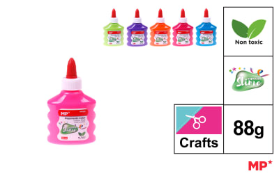 Pegamento De Color No Toxico X 88Ml Color Variado1