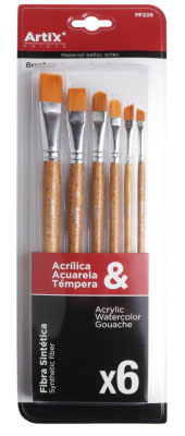 Pincel Profesional Plano X 6 Uds Multiuso (MP)1