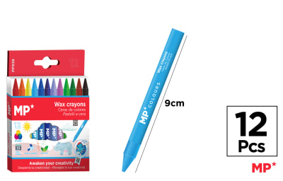 Caja De Lapices De Cera Triangular X 12 Colores Surtido1