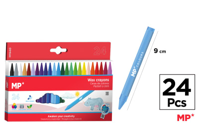 Caja De Lapices De Cera Kids X 24Uds Color Surtido1