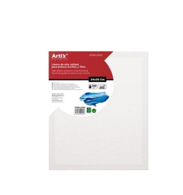 Bastidor Para Oleo Y Acrilico 24x30x1.5cm 280G/m Marca Artix1