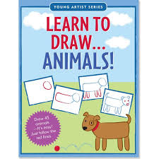 Libro Aprende A Dibujar Animales Base Inicial de Niños 4 +1