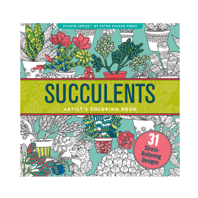 Libro para Colorear - Suculentas1