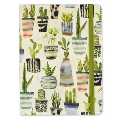 Cuaderno De Lineas Con Marcapaginas Diseño Suculentas1