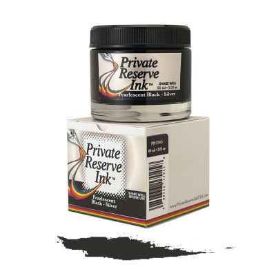 Tinta Monteverde Private Reserve, Botella 60 ml; Pearlescent Black-Silver1