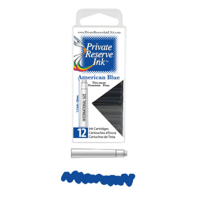 Cartridges Monteverde Private Reserve, caja 12 pcs; American Blue1