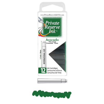 Cartridges Monteverde Private Reserve, caja 12 pcs; Avocado1