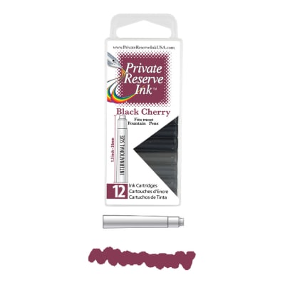 Cartridges Monteverde Private Reserve, caja 12 pcs; Black Cherry1