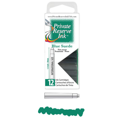 Cartridges Monteverde Private Reserve, caja 12 pcs; Blue Suede1