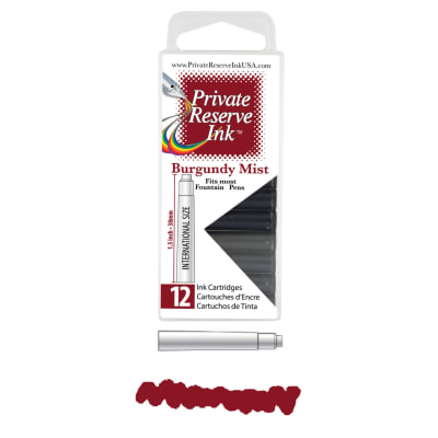 Cartridges Monteverde Private Reserve, caja 12 pcs; Burgundy Mist1