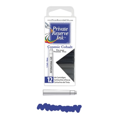 Cartridges Monteverde Private Reserve, caja 12 pcs; Cosmic Cobalt1
