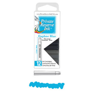 Cartridges Monteverde Private Reserve, caja 12 pcs; Daphne Blue1
