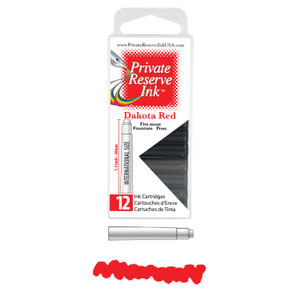 Cartridges Monteverde Private Reserve, caja 12 pcs; Dakota Red1