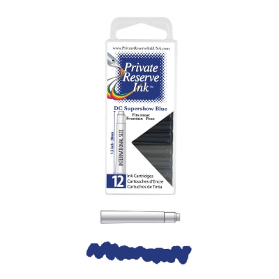Cartridges Monteverde Private Reserve, caja 12 pcs; DC Supershow Blue1