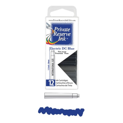 Cartridges Monteverde Private Reserve, caja 12 pcs; Electric DC Blue1