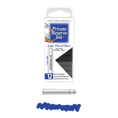 Cartridges Monteverde Private Reserve, caja 12 pcs; Lake Placid Blue1