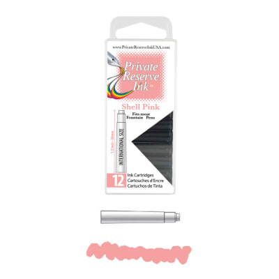 Cartridges Monteverde Private Reserve, caja 12 pcs; Shell Pink1