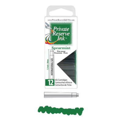 Cartridges Monteverde Private Reserve, caja 12 pcs; Spearmint1