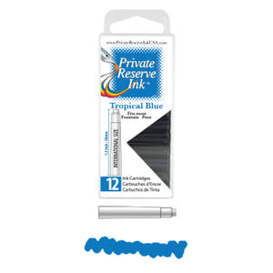 Cartridges Monteverde Private Reserve, caja 12 pcs; Tropical Blue1