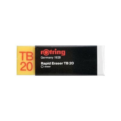 Goma de Borrar tinta y grafito Rotring TB20 Rapid (20 unidades)1