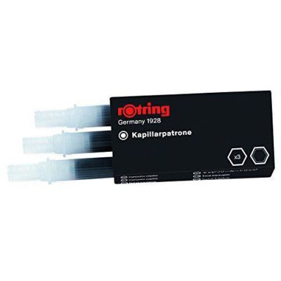 Cartucho Capilar de tinta Rotring Negro (3 unidades)1