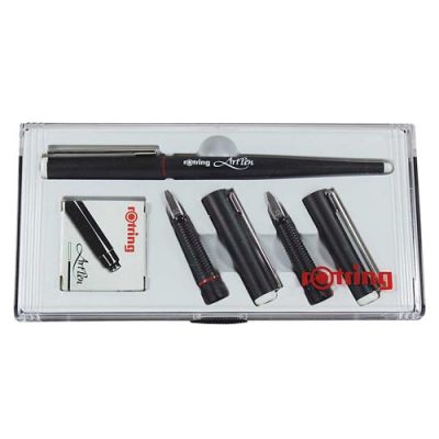 Pluma Rotring Artpen Sketch Set Caligrafia 3 medidas ( 1.5-1.9-2.3mm)1