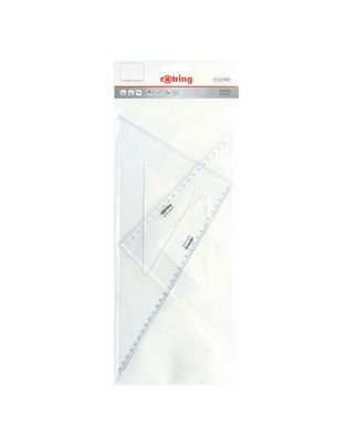 Escuadra Rotring Centro Set 35 CM (2) 45°-H36cm; 60°-H41cm.1