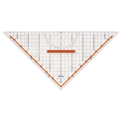 Escuadra Geometrica Rotring Centro 25 cm empuñadura removible1