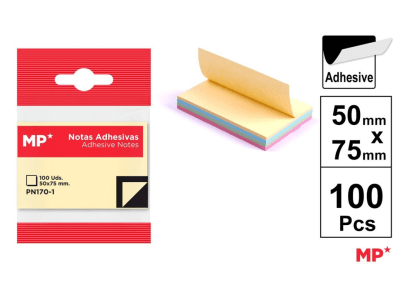 Set De Notas Adhesiva 50X75MM 100H Color Variado1