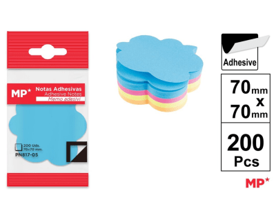 Set De Notas Adhesiva Diseño Nube 70X70MM 200H Color Variado1