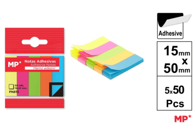 Set De Notas Adhesivas 15X50MM 5X50H Color Variado1