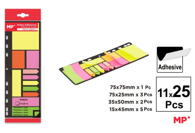 Set De Notas Adhesivas Neon Para Carpetas 11X25Hdo1
