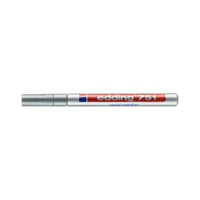 Marcador Óleo Permanente Edding E-751 Plata