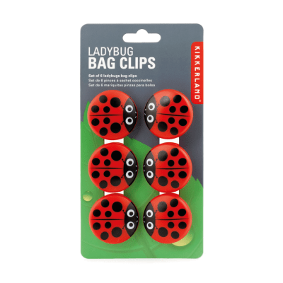 Set De 6 pinzas y Clips Kikkerland  De Bolsa Chinitas1