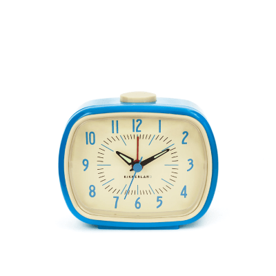 Reloj Despertador Kikkerland  Retro Azul1