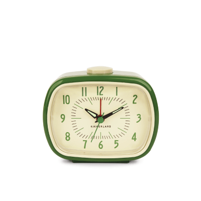 Reloj Despertador Kikkerland  Retro Verde1