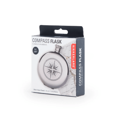Kikkerland Cantimplora Compas 5Oz1