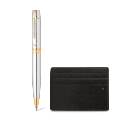 Bolígrafo Sheaffer S300 G9342 Cromo brillante GT + Portatarjetas de Crédito1