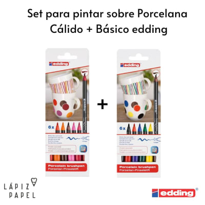 Set para pintar sobre porcelana edding 2 tonos1