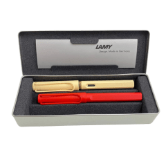 Set Lamy Ed. Especial Pluma Crema + Roller Strawberry 0