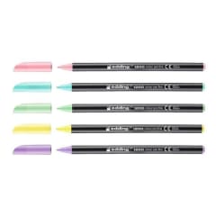 Set 6 marcadores fibra Edding E-1200 Pastel