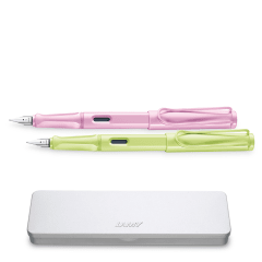 Set Lamy Safari Pluma LightRose + Springgreen 0