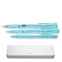 Set Lamy Safari Pluma + Roller + Boligrafo Aquasky 0