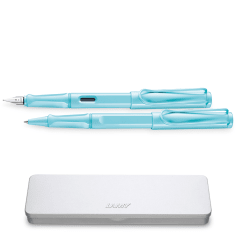 Set Lamy Safari Pluma + Roller Color Aquasky 0