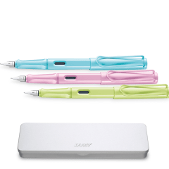 Set de 3 Plumas Lamy Safari Lightrose -Springgreen-Aquasky 3