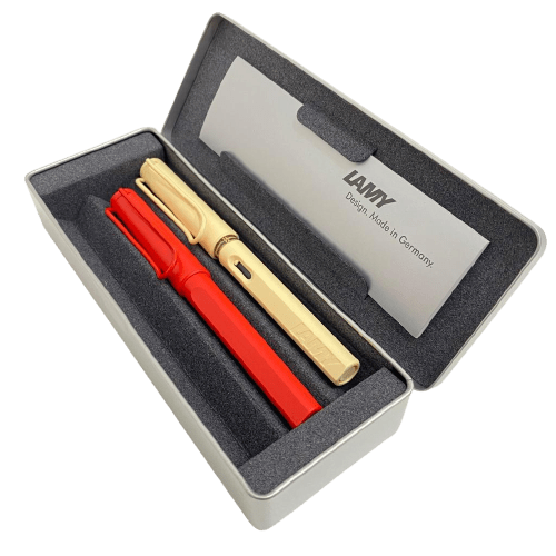 Set Lamy Ed. Especial Pluma Crema + Roller Strawberry2