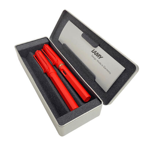 Set Lamy Pluma Strawberry + Roller Strawberry2