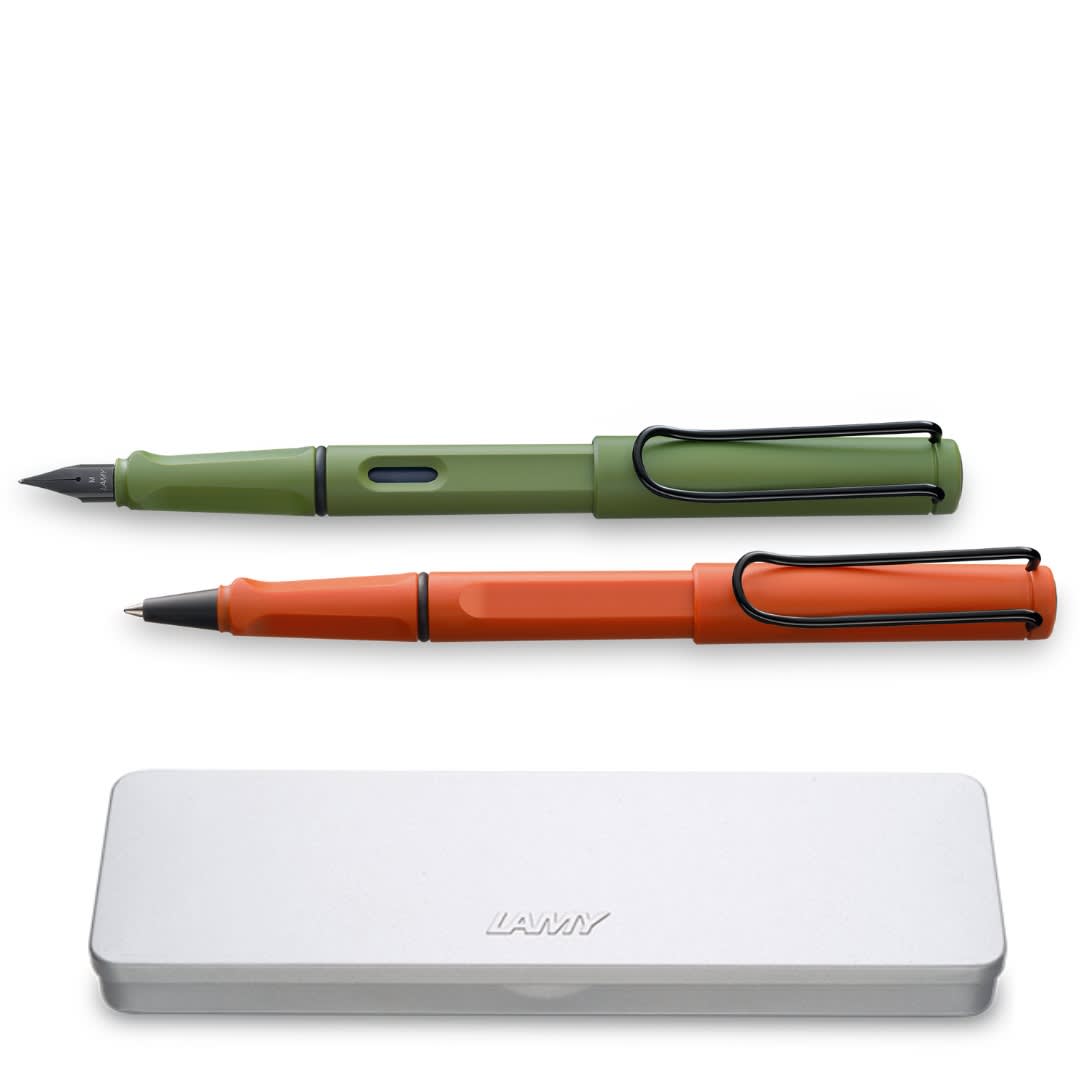 Set Lamy Safari Pluma Savannah + Roller Terra M1