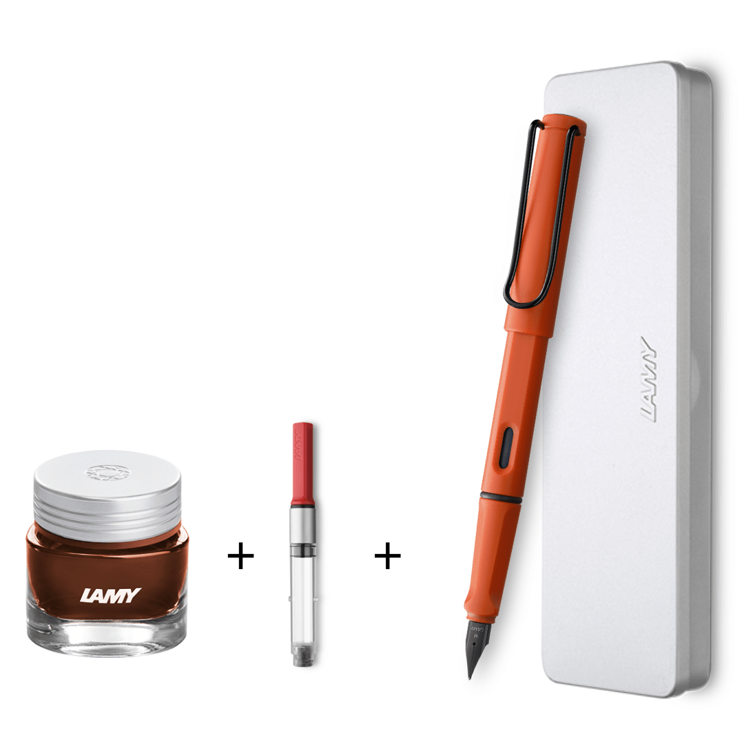 Pluma Lamy Safari Terra + T53 Topaz + Convertidor1