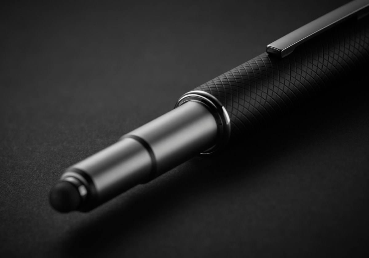 Pluma Fuente Otto Hutt D04 M Negro Lacado Mate Guilloche4